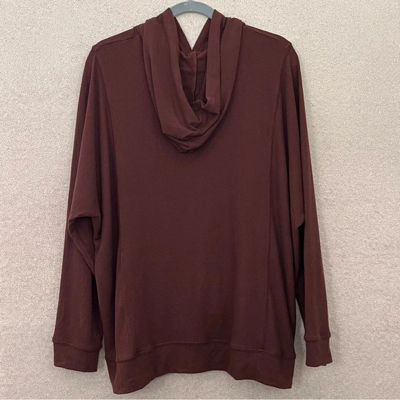 Michael Stars Emmy Hooded Sweatshirt-Hoodie Pullover-Women’s 2X-Maroon-Burgundy - Picture 7 of 15